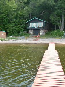 Beach house from dock July 2009